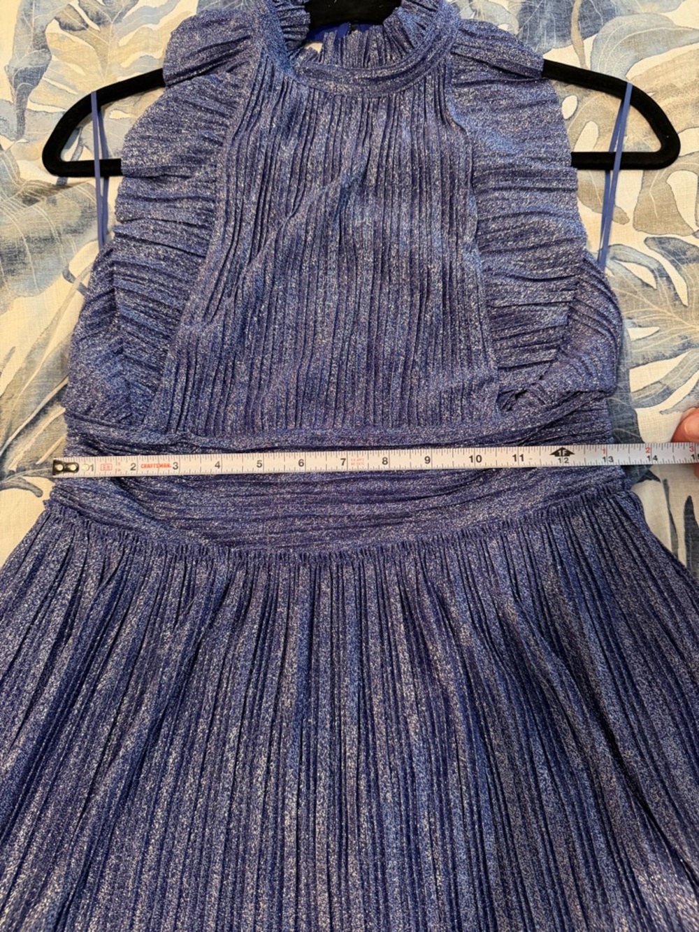 *LIKE NEW* Free People Pleated Shine Fit & Flare Mini Dress - Cocktail Dress - Picture 8 of 9